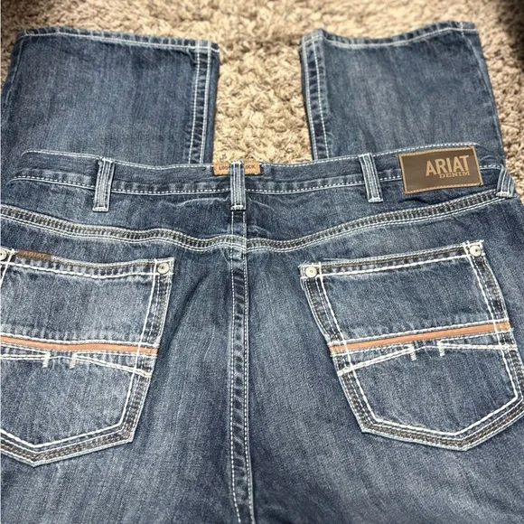 Ariat Men's M4 Low Rise Coltrane Durango Medium Wash Boot Cut Jeans New W/O Tag